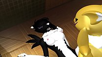 Renamon and Dark Renamon