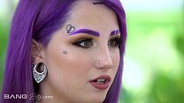 Pretty And Raw - Hot Inked Purple Hair Teen Ban... Pretty And Raw - Hot Inked Purple Hair Teen Ban...