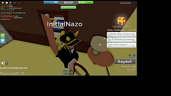 Tight noob gets railed by giant bloxy cock...