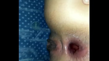 Creampie Anal acabada Pov latina Argentina culo abierto