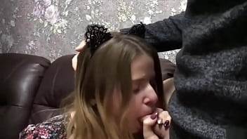 Teen Takes Blowjob...