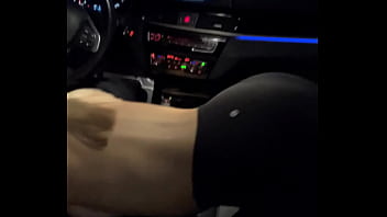 College Girl gives a Pro Baseball Player Head in his Car