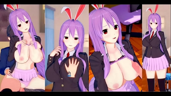 【エロゲーコイカツ!】東方 うどんげにおっぱい揉みまくりH!3DCG巨乳アニメ動画(東方プロジェクト)【ヘンタイゲーム】