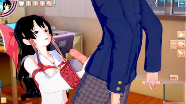 【エロゲーコイカツ！】東方 博麗霊夢におっぱい揉みまくりH！3DCG巨乳アニメ動画(東方プロジェクト)【ヘンタイゲーム】 - Hen-Tie