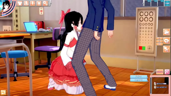 【エロゲーコイカツ！】東方 博麗霊夢におっぱい揉みまくりH！3DCG巨乳アニメ動画(東方プロジェクト)【ヘンタイゲーム】 - Hen-Tie