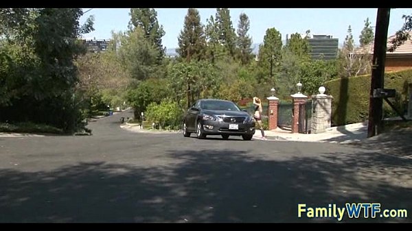 Husband & wife fucken de babysitter