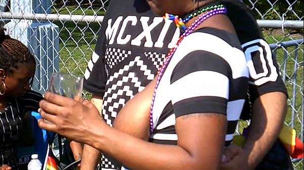 Thick Ebony Breasts at Pride 2016!
