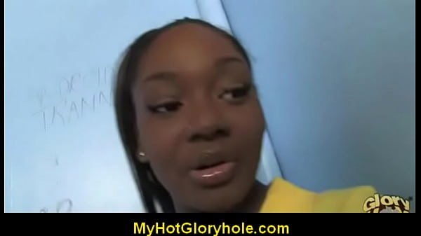 Seksige meid in de Gloryhole