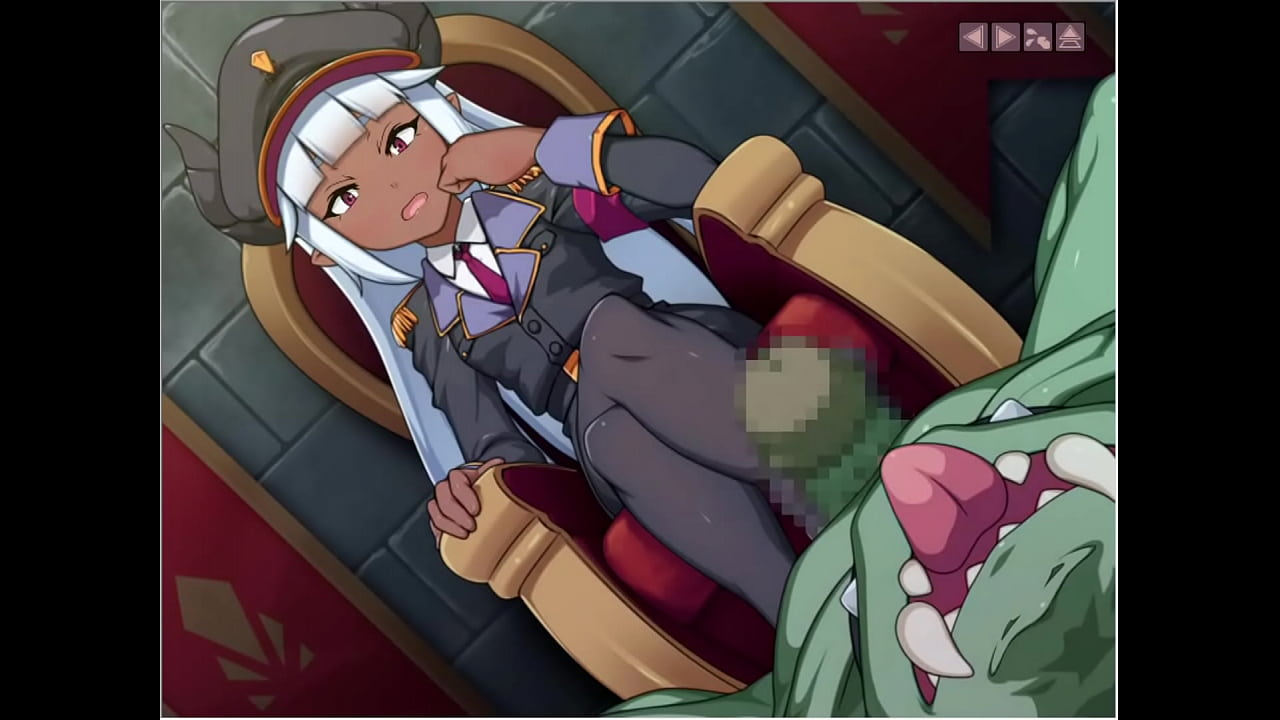 Defeated demon lord does her best at a shady brothel