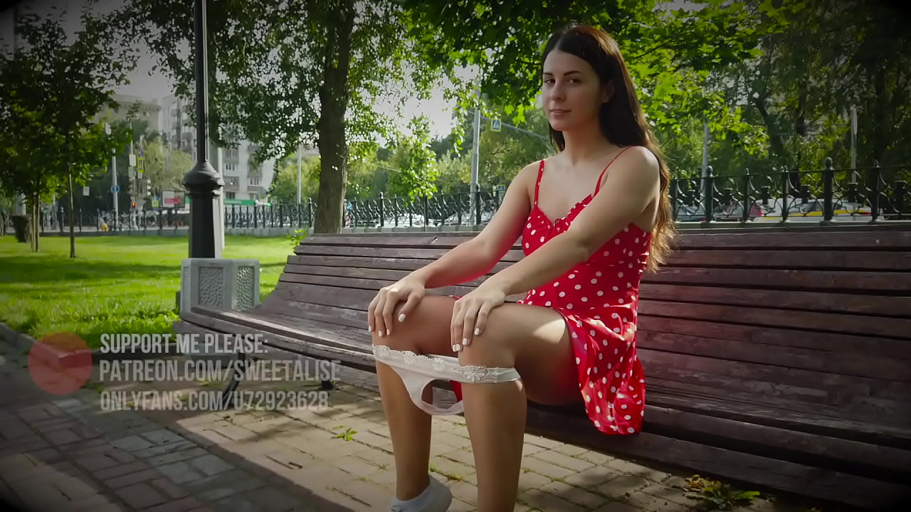 Flashing at public and upskirt walking girl without panties pic